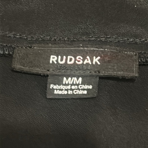 Rudsak Black Hi-Low Shift Dress Short Sleeve Size M - Picture 3 of 15